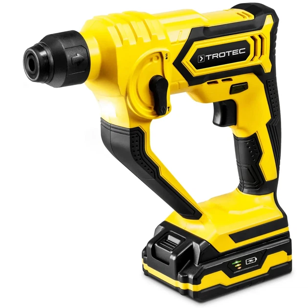 Перфоратор акумуляторний Trotec 20V 2Аг 1,6 кг Жовтий - зображення 4