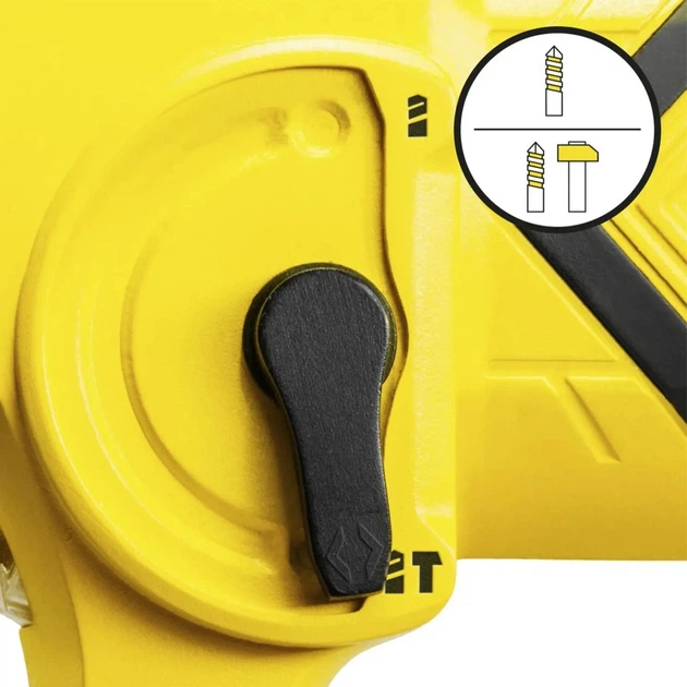 Перфоратор акумуляторний Trotec 20V 2Аг 1,6 кг Жовтий - зображення 5
