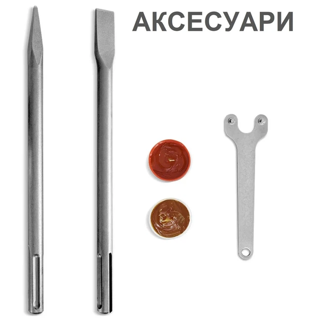 Відбійний молоток Trotec 1300 Вт 20 Дж жовтий з кейсом - зображення 14