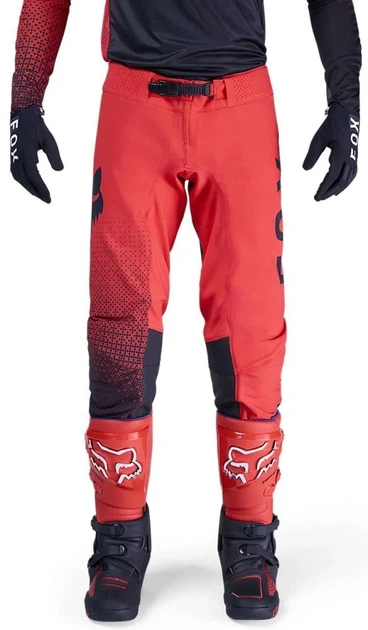 Штаны мотокроссовые Fox Flexair Pant Fracture красные, размер 32 - изображение 2