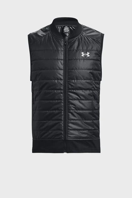 Чоловічий чорний жилет UA STRM INS RUN VEST 1380870-001 - зображення 5