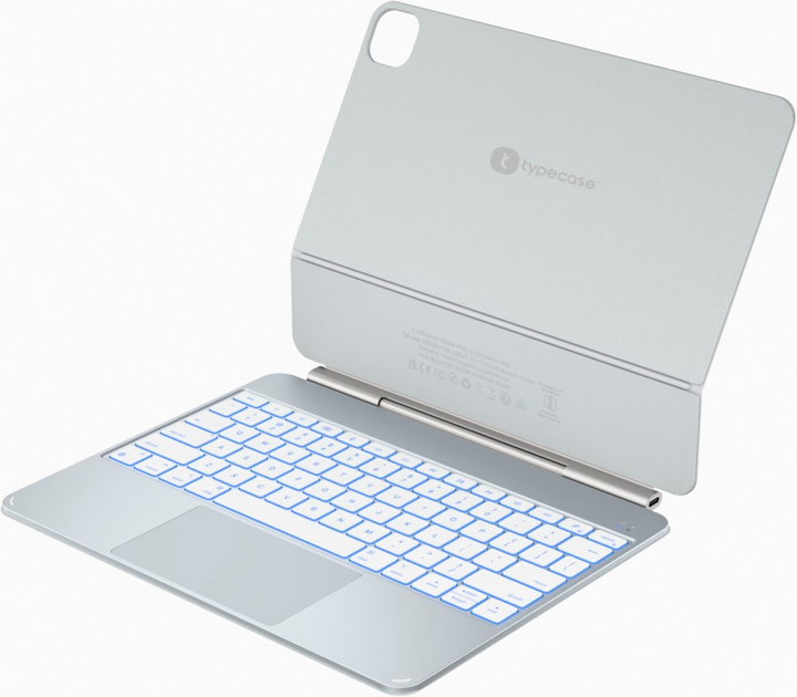 Etui z klawiaturą na tablet Typecase Edge Pro do Apple iPad Air 13" M2 2024 / M3 2025 / M4 2026 Silver ( KB206AU-129-D-SLV-WHT-U-US-C1) - Zdjęcie 2 Etui z klawiaturą na tablet Typecase Edge Pro do Apple iPad Air 13" M2 2024 / M3 2025 / M4 2026 Silver ( KB206AU-129-D-SLV-WHT-U-US-C1) - obraz 2