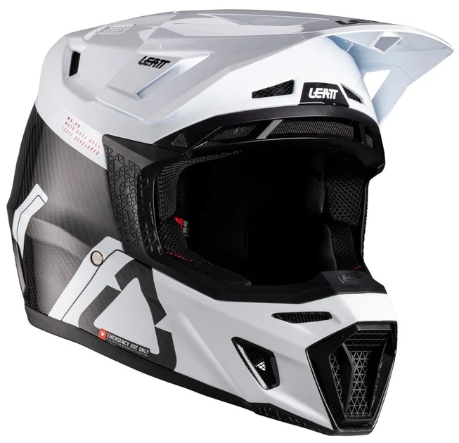 Шлем мотокроссовый Leatt Moto 9.5 с очками белый, размер L - изображение 4