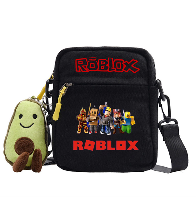 Сумка месенджер дитяча Roblox Паті Роблокс Вологостійка Оксфорд з брелоком 18х14 см Чорний 32336 - Фото 1 Сумка месенджер дитяча Roblox Паті Роблокс Вологостійка Оксфорд з брелоком 18х14 см Чорний 32336 - изображение 1