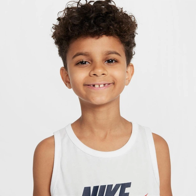 Майка детская Nike K Nsw Tank Tee XL Белая HM5843-100 - Фото 3 Майка детская Nike K Nsw Tank Tee XL Белая HM5843-100 - изображение 3