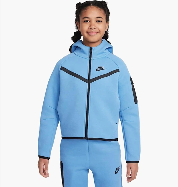 Детская толстовка Nike Sportswear Tech Fleece Blue L Синяя HV8695-489 - Фото 1 Детская толстовка Nike Sportswear Tech Fleece Blue L Синяя HV8695-489 - изображение 1