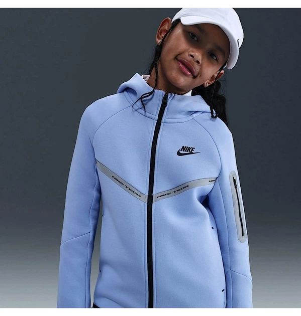 Детская толстовка Nike Tech Fleece Reflect Blue XL Синяя IM9154-468 - Фото 3 Детская толстовка Nike Tech Fleece Reflect Blue XL Синяя IM9154-468 - изображение 3