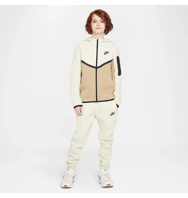 Детская толстовка Nike Tech Fleece S Бежевая HV5867-297 - Фото 9 Детская толстовка Nike Tech Fleece S Бежевая HV5867-297 - изображение 9