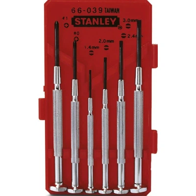 Набор отверток Stanley отверток точной механики Watchmaker 6шт. (1-66-039) - Фото 2 Набор отверток Stanley отверток точной механики Watchmaker 6шт. (1-66-039) - изображение 2
