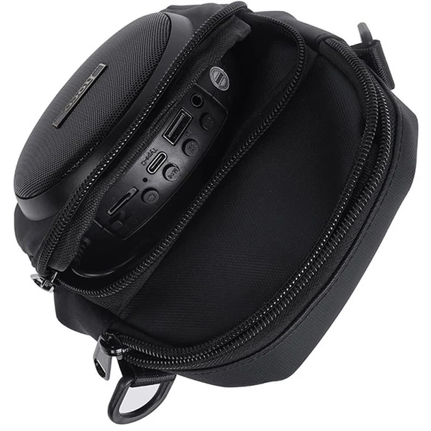 Сумка кросс-боди Hoco HC41 Wave Bass со встроенной колонкой черная - Фото 6 Сумка кросс-боди Hoco HC41 Wave Bass со встроенной колонкой черная - изображение 6