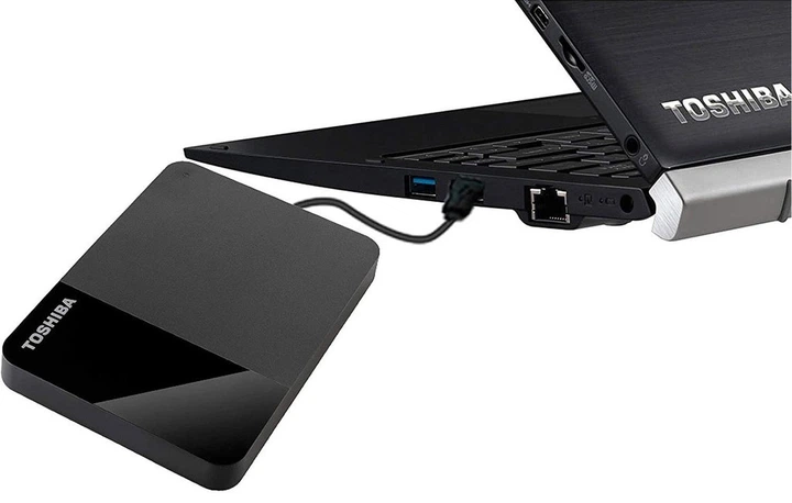 Внешний жесткий диск (HDD) 2.5" USB 1.0TB Toshiba Canvio Ready (HDTP310EK3AA) Black - изображение 4