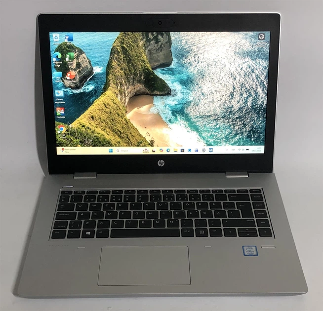 Ноутбук HP ProBook 640 G4 / 14" FullHD IPS / i3-8130U / 8GB / 128GB SSD / Win11Pro - Б/в - Фото 3 Ноутбук HP ProBook 640 G4 / 14" FullHD IPS / i3-8130U / 8GB / 128GB SSD / Win11Pro - Б/в - зображення 3