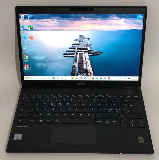 Ноутбук Fujitsu LifeBook U939 / 13.3" FullHD IPS / i5-8265U / 16GB / 256GB SSD / 4G/LTE / Win11Pro / Backlight / сканер відбитка - Б/в - изображение 2