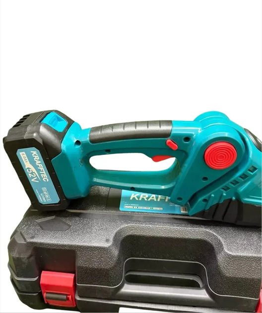 Акумуляторні ножиці 52V/6AP 2 в 1 Krafftec Germany з 2 насадками - изображение 6