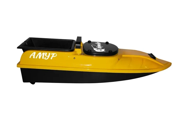 Карповый кораблик для прикормки рыбы Shipmaster "Амур-М" c GPS навигацией и Эхолотом TOSLON TF-520 желтый - Фото 3 Карповый кораблик для прикормки рыбы Shipmaster "Амур-М" c GPS навигацией и Эхолотом TOSLON TF-520 желтый - изображение 3