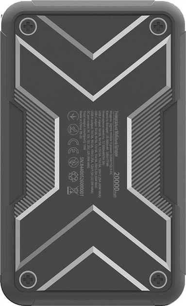 УМБ Sigma X-power SI20A11QLX-DC 20000mAh 65W + DC 9-22V Black (4827798844014) - Фото 8 УМБ Sigma X-power SI20A11QLX-DC 20000mAh 65W + DC 9-22V Black (4827798844014) - изображение 8
