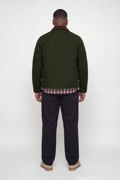 Куртка з вельветовим коміром Jack&Jones хакі 4XL (100387-khaki-13420) - Фото 4 Куртка з вельветовим коміром Jack&Jones хакі 4XL (100387-khaki-13420) - изображение 4
