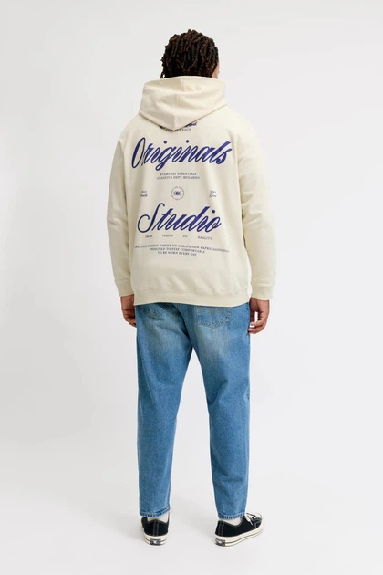 Худі Originals Studio Jack&Jones молочний 6XL (200517-white-13234) - Фото 4 Худі Originals Studio Jack&Jones молочний 6XL (200517-white-13234) - изображение 4