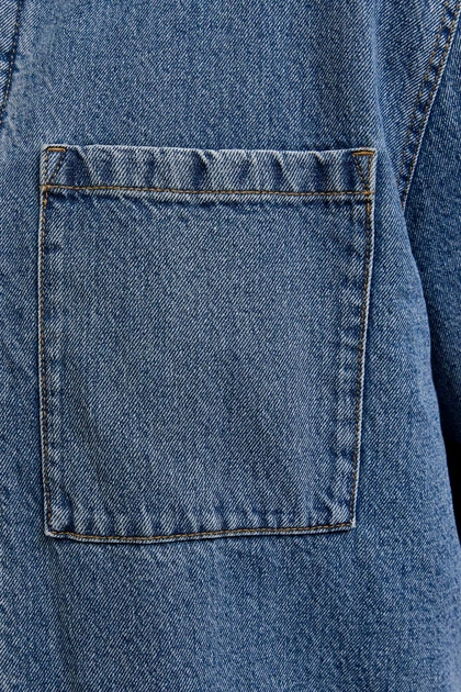 Джинсова сорочка Jack&Jones синя 6XL (400154-blue-13652) - Фото 4 Джинсова сорочка Jack&Jones синя 6XL (400154-blue-13652) - изображение 4