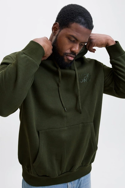 Худі Standart Fit Jack&Jones хакі 7XL (200911-xaki-12237) - Фото 3 Худі Standart Fit Jack&Jones хакі 7XL (200911-xaki-12237) - изображение 3