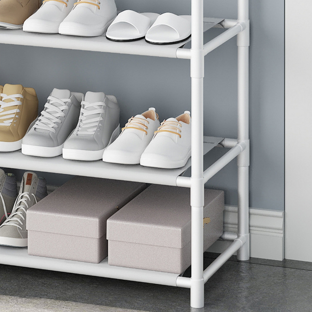Вешалка для одежды (154х60х29,5см) New simple floor clothes rack, Белая - Фото 4 Вешалка для одежды (154х60х29,5см) New simple floor clothes rack, Белая - изображение 4