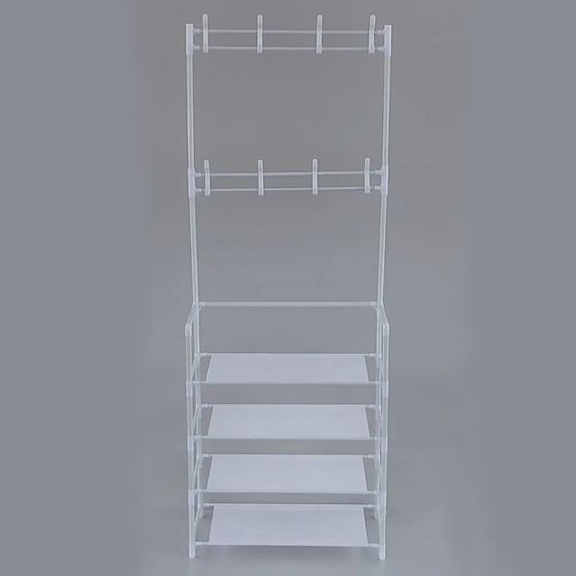 Вешалка для одежды (154х60х29,5см) New simple floor clothes rack, Белая - Фото 7 Вешалка для одежды (154х60х29,5см) New simple floor clothes rack, Белая - изображение 7