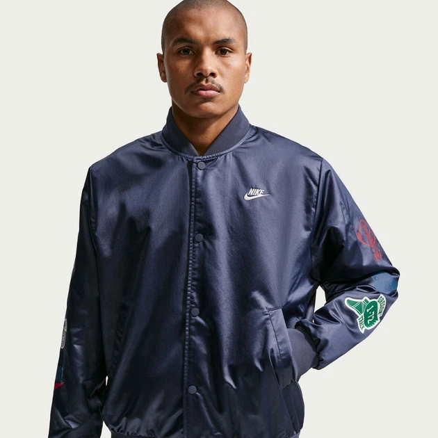 Куртка мужская Nike Varsity Jacket "Obsidian/Sail" 3XL Темно-синий II4244-451 - Фото 5 Куртка мужская Nike Varsity Jacket "Obsidian/Sail" 3XL Темно-синий II4244-451 - изображение 5