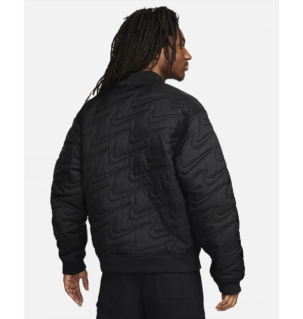 Куртка чоловіча Nike Sportswear Swoosh Quilted Jacket Black M Чорний FV6151-010 - зображення 3