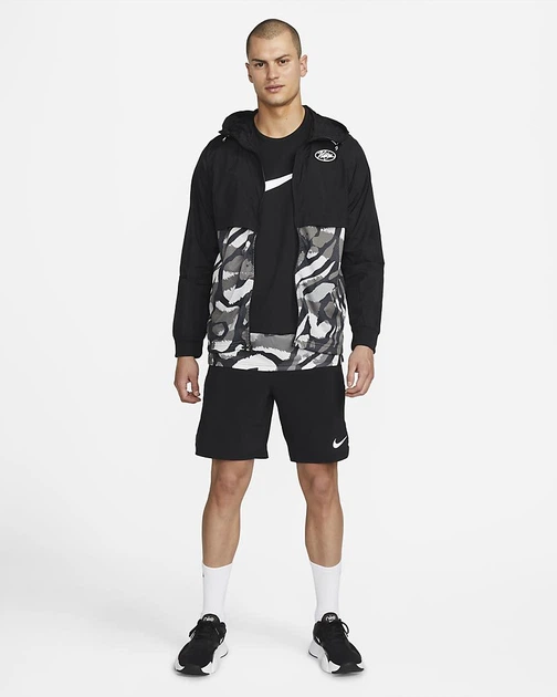 Куртка чоловіча Nike Dri-Fit Sport Clash XL Чорно-білий DM5552-011 - зображення 6