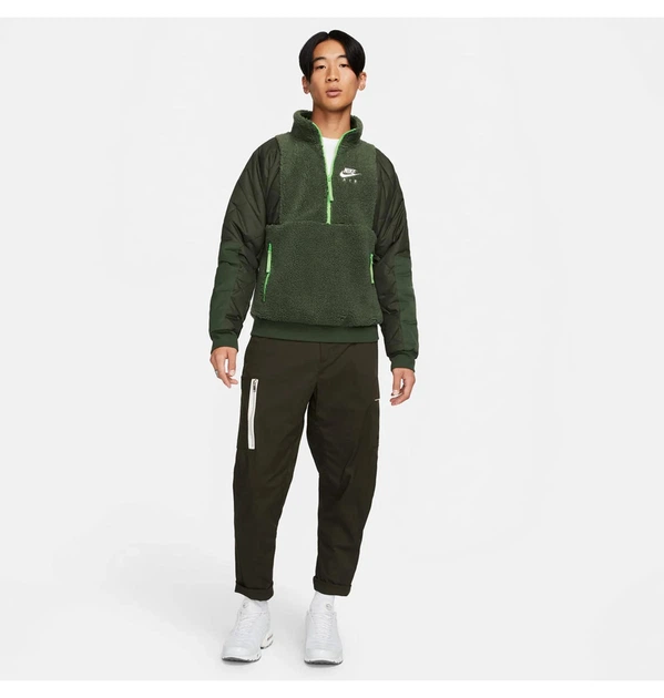 Куртка чоловіча Nike Sportswear Sherpa Half Zip Jacket XL Зелений DD6446-335 - Фото 7 Куртка чоловіча Nike Sportswear Sherpa Half Zip Jacket XL Зелений DD6446-335 - зображення 7