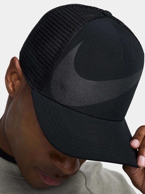 Кепка Nike Rise Dri-Fit Trucker L/XL Черный HJ7018-010 - Фото 4 Кепка Nike Rise Dri-Fit Trucker L/XL Черный HJ7018-010 - изображение 4