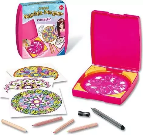 Zestaw kreatywny Ravensburger Mini Mandala Designer Romantic (29947) (4005556299478) - obraz 2
