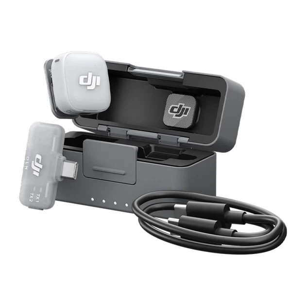 Система беспроводных микрофонов DJI Mic Mini 2 (1 TX + 1 Mobile RX + зарядный кейс) (CP.RN.00000533.01) - Фото 4 Система беспроводных микрофонов DJI Mic Mini 2 (1 TX + 1 Mobile RX + зарядный кейс) (CP.RN.00000533.01) - изображение 4