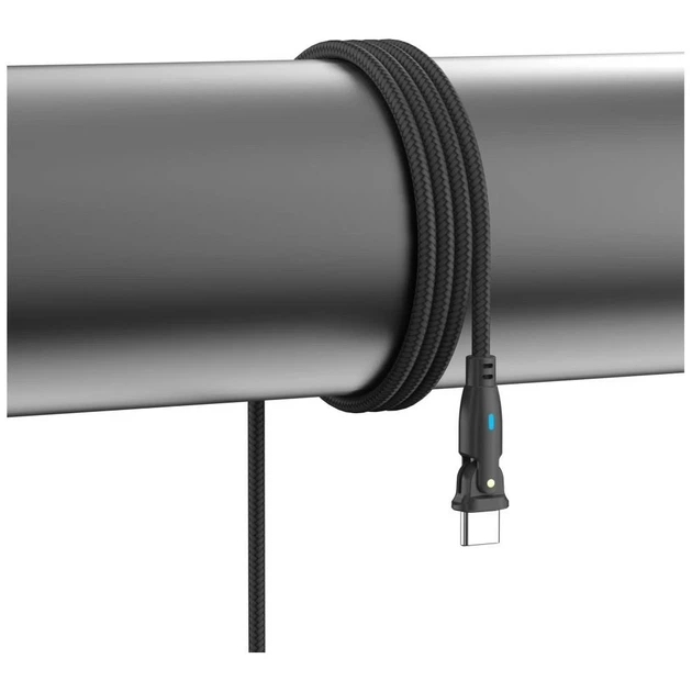 Кабель 3mk Hyper Cable N-Series USB-C / USB-C 1m PD 3.0 QC 3.0 20V/5A 100W Black (5903108758222) - Фото 8 Кабель 3mk Hyper Cable N-Series USB-C / USB-C 1m PD 3.0 QC 3.0 20V/5A 100W Black (5903108758222) - изображение 8