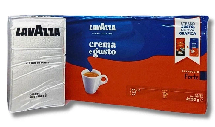 Кава мелена Lavazza Crema e Gusto Forte Silver 250г - Фото 1 Кава мелена Lavazza Crema e Gusto Forte Silver 250г - изображение 1