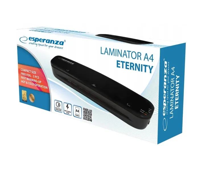 Ламінатор Esperanza EFL002 Eternity A4 — 80–125 мкм, 2 ролики та холодний режим - зображення 4
