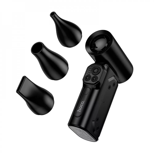 Бездротовий турбовентилятор HOCO HX68 130 000 об/хв 100 швидкостей Black - Фото 4 Бездротовий турбовентилятор HOCO HX68 130 000 об/хв 100 швидкостей Black - зображення 4