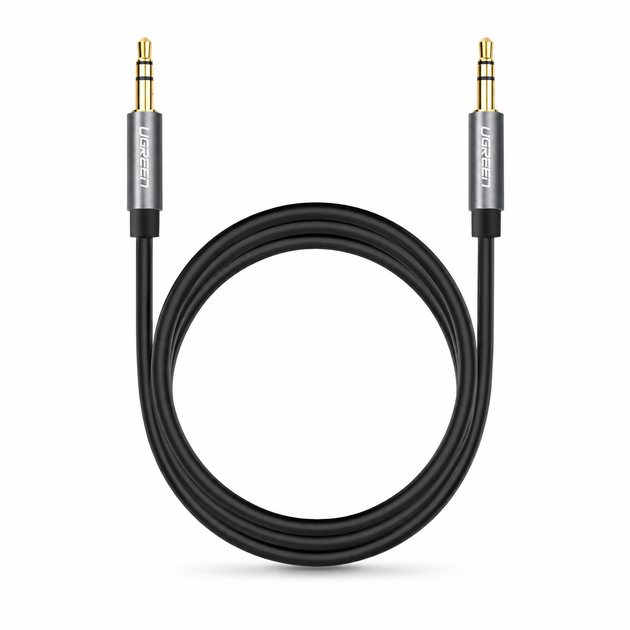 Аудіокабель UGREEN AV119 3.5mm Male to 3.5mm Male Cable 3m Black - Фото 5 Аудіокабель UGREEN AV119 3.5mm Male to 3.5mm Male Cable 3m Black - зображення 5