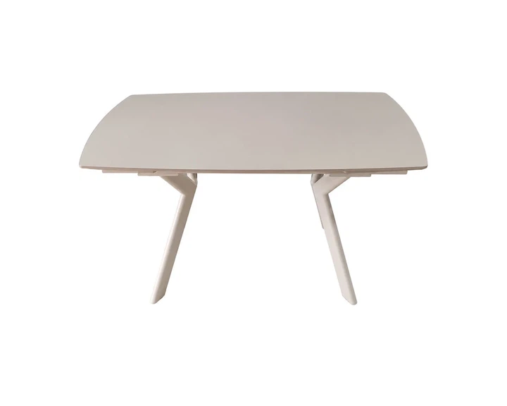 Стол раскладной ProDobro NOREEN CERAMIC 140(200)*80 белый/кашемир - Фото 5 Стол раскладной ProDobro NOREEN CERAMIC 140(200)*80 белый/кашемир - изображение 5