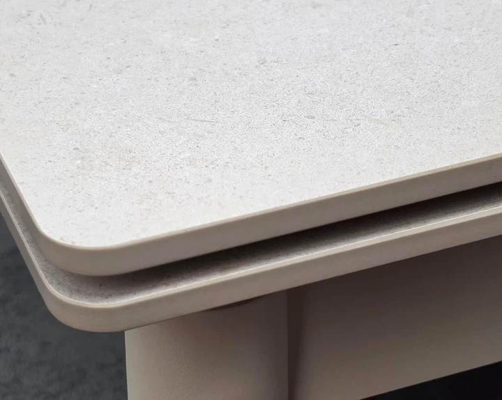 Стол раскладной ProDobro AVENTO CERAMIC 80(130)*80 белый/кашемир - изображение 9