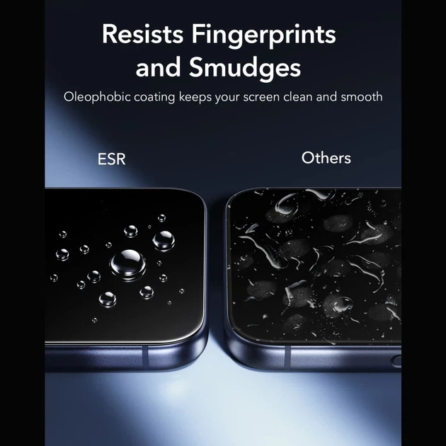 Защитное стекло ESR Ultrafit Armorite (2 pack) для iPhone 18 Pro Max | 17 Pro Max Black (4894240306543) - изображение 7