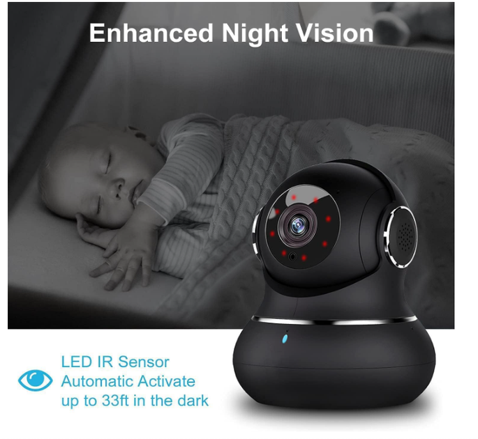 Камера видеонаблюдения Litokam 2K 360° для дома, Wi-Fi IP камера с датчиком движения, ночным видением, приложением для телефона - изображение 2