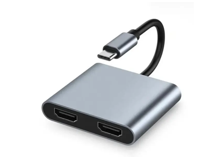 Адаптер USB-C 4 в 1 HDMI 4K 60Hz, USB 2.0, Power Delivery PD, переходник Type-C для ноутбука и планшета - Фото 1 Адаптер USB-C 4 в 1 HDMI 4K 60Hz, USB 2.0, Power Delivery PD, переходник Type-C для ноутбука и планшета - изображение 1