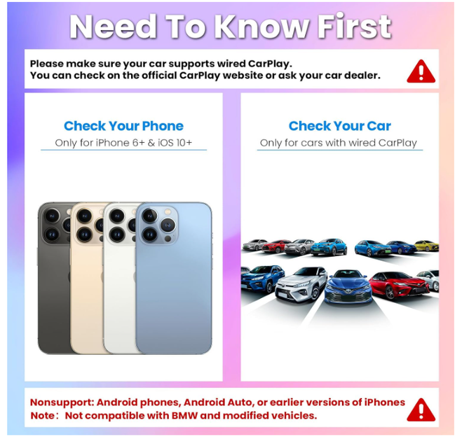 Адаптер S1 Wireless CarPlay для iPhone, переходник с проводного на беспроводной Apple CarPlay, Plug & Play, USB и Type-C - изображение 5