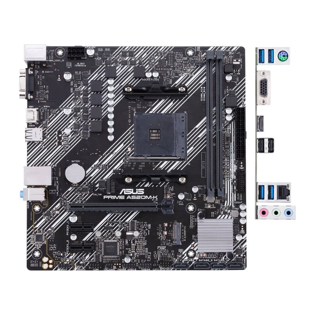 Материнская плата ASUS PRIME A520M-K (sAM4, AMD A520, DDR4, mATX) - изображение 7