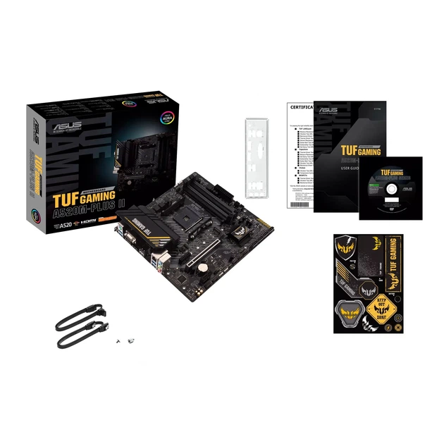 Материнская плата ASUS TUF GAMING A520M-PLUS II (sAM4, AMD A520, DDR4, mATX) - Фото 6 Материнская плата ASUS TUF GAMING A520M-PLUS II (sAM4, AMD A520, DDR4, mATX) - изображение 6