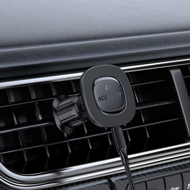 Держатель для телефона автодержатель с беспроводной зарядкой Acefast D46 Magnetic wireless charging Black (6974316284109) - Фото 5 Держатель для телефона автодержатель с беспроводной зарядкой Acefast D46 Magnetic wireless charging Black (6974316284109) - зображення 5