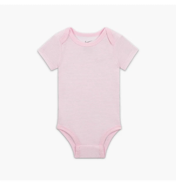 Набор детских боди 3 шт Nike E1d1 Pink/Grey NB3M 56M115-X58 - изображение 3