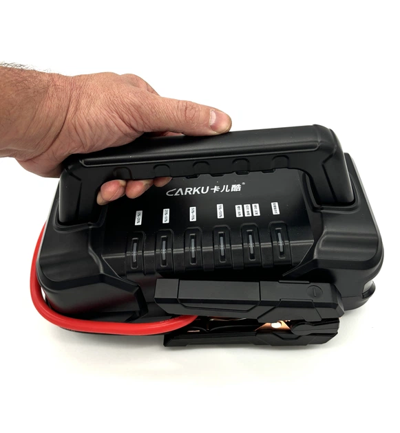 Пуско-зарядное устройство CARKU EPower-326B 12/24В, 3500А, 56000 мАч — профессиональный бустер для легковых и грузовых авто - изображение 7