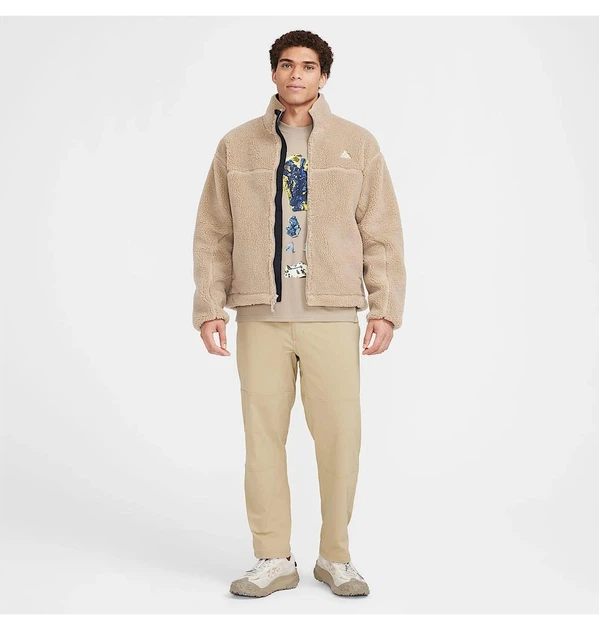 Куртка чоловіча Nike Acg Canwell Glacier Therma-Fit Adv Windproof Half-Z Beige S Бежевий FV8653-247 - зображення 5